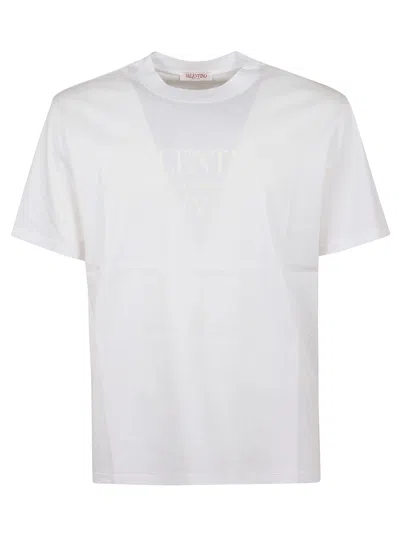Valentino T-shirt Jersey Iconic Regular In Bo Bianco