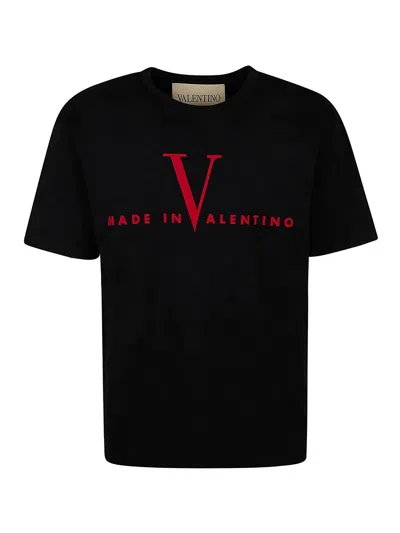 Valentino T-shirt Jersey In Black