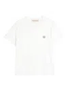 Valentino Vlogo Patch T-shirt With In Cream