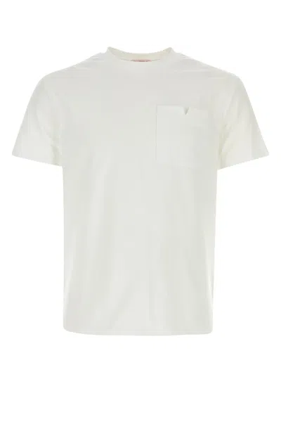 Valentino T-shirt-m Nd  Garavani Male In White
