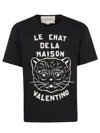 Valentino Garavani T-shirt With Le Chat De La Maison Print