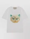 Valentino Cotton T-shirt With Le Chat De La Maison Print In White