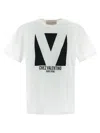 Valentino Mens Avorio Logo-print Crew-neck Cotton-jersey T-shirt In Ivory