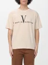 Valentino Garavani  Cotton T-shirt With Made In  Print In Pink