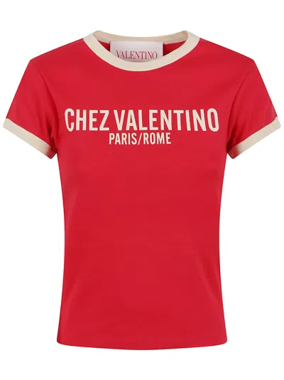 Valentino Garavani Red Cotton T-shirt