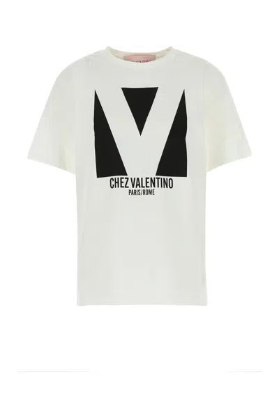VALENTINO VALENTINO GARAVANI WHITE COTTON T-SHIRT