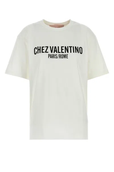 VALENTINO VALENTINO GARAVANI WHITE COTTON T-SHIRT