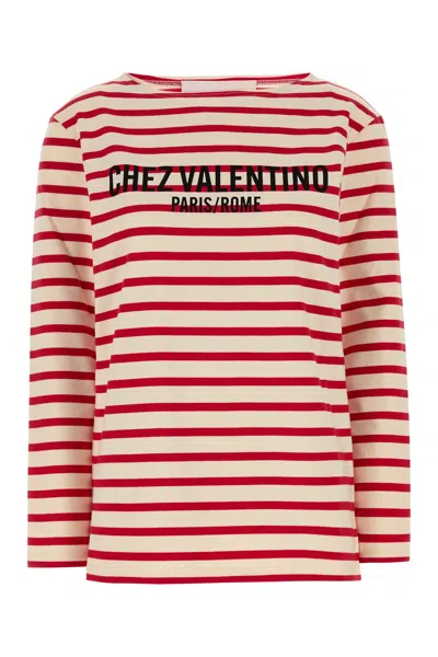 VALENTINO VALENTINO GARAVANI EMBROIDERED COTTON T-SHIRT