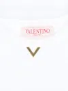 Valentino T-shirt Solid Cotton In White