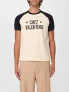 Valentino Sleeve Contrast Graphic Print Crew Neck