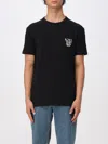 Valentino Garavani Men `vltn` Print Regular T-shirt In Black