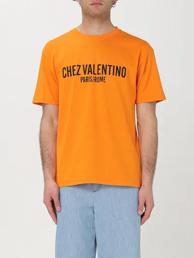 VALENTINO T-SHIRT VALENTINO MEN COLOR ORANGE,421807004