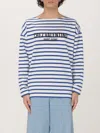 Valentino Chez Logo Long-sleeved Stripe T-shirt In White