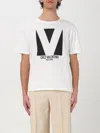 Valentino Mens Avorio Logo-print Crew-neck Cotton-jersey T-shirt In White