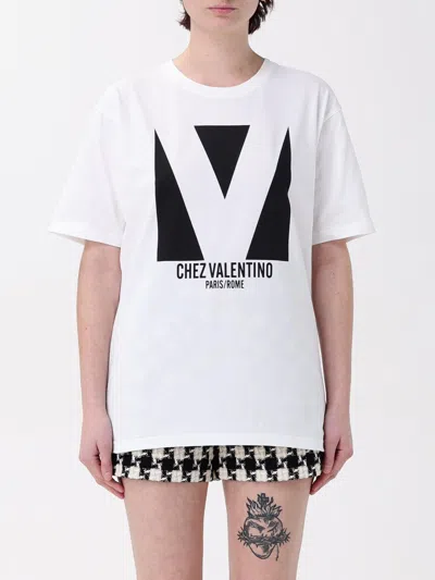 VALENTINO T-SHIRT VALENTINO WOMAN COLOR WHITE,g43653001