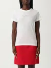 Valentino Cotton Crew Neck T-shirt With Short Sleeves In White