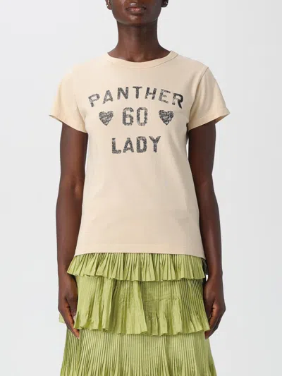 Valentino T-shirt  Woman Color Yellow Cream In Nude