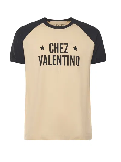 Valentino Men's T-shirt Chez In Neutral