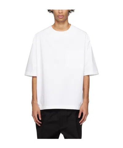 Valentino T-shirt With Round Neck And Short Sleeves In White