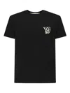 Valentino Cotton T-shirt With Vg Patch In Black