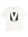 Valentino Mens Avorio Logo-print Crew-neck Cotton-jersey T-shirt