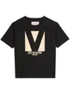 Valentino Crew Neck Short Sleeves T-shirts In Black