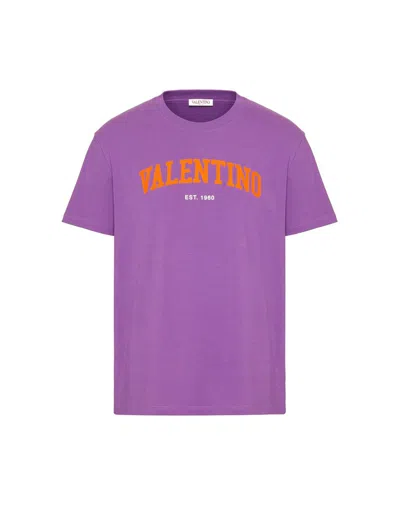 Valentino T-shirts & Tops In Viola/arancio