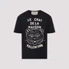Valentino Garavani T-shirt With Le Chat De La Maison Print In Black