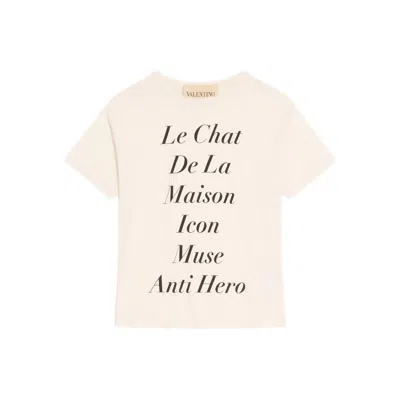 Valentino T Shirts Neutral In Multi