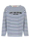 Valentino Chez Logo Long-sleeved Stripe T-shirt