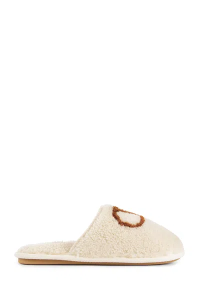 Valentino Garavani Ta Chambre Wool Slides In White