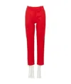 Valentino Tailored Cropped Trousers In Red
