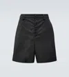 Valentino Garavani Nylon Bermuda Shorts In Black
