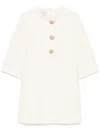 Valentino Tailored Mini Dress In Neutrals