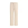 Valentino Tailored Trousers With Belt Loops And Cuffed Hem In Red