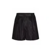 Valentino Crepe Couture Tailored Shorts In Black