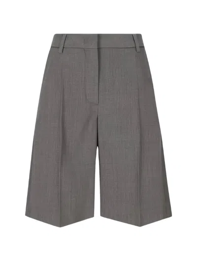 Valentino Tailored Shorts In Gray