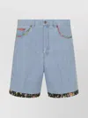 Valentino Tailored Shorts With Floral Trim And Pockets