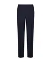 Valentino Wool-mohair Drawstring Straight Trousers In Black