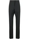 Valentino Tailored Straight-leg Trousers In Blue