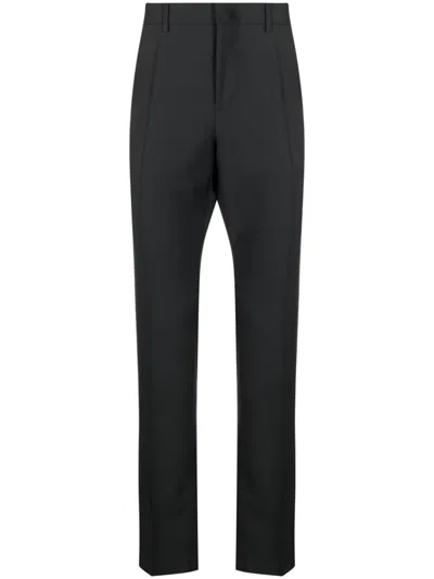 Valentino Tailored Straight-leg Trousers In Blue