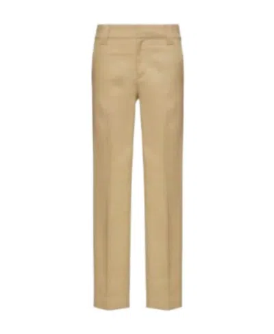 Valentino Tailored Straight-leg Trousers In Nude