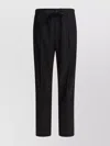 Valentino Tailored Trousers With Elastic Waistband And Pockets In Black