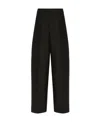 Valentino Crepe Couture Tailored Trousers In Black