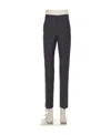 Valentino Tailored Wool-blend Tapered Trousers In Black