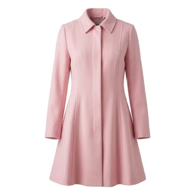 Valentino Tailored Wool Coat In Pink