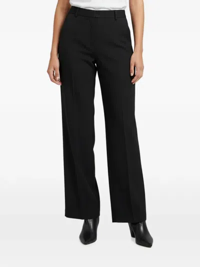 Pre-owned Valentino Tailored Wool Trousers In Black