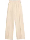 Valentino Hose Aus Diagonal Dry Wool Frau Elfenbein 50 In Neutrals