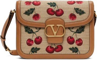 Valentino Garavani Tan 9to5 Mini Cherryfic Bag In Multi