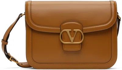 VALENTINO GARAVANI TAN 9TO5 SMOOTH CALFSKIN SHOULDER BAG